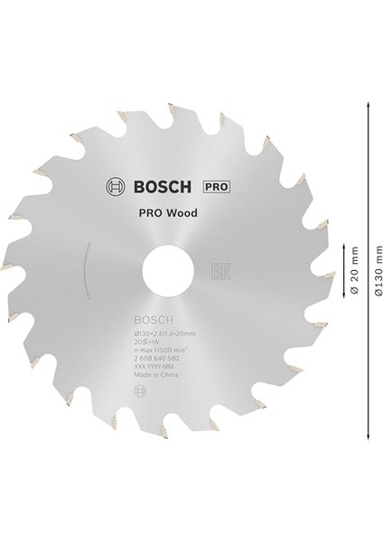 Professional Accessories Daire Testere Bıçağı, Gri, 130X20/16X2,4 Mm, 20, 1 Adet fiyatları