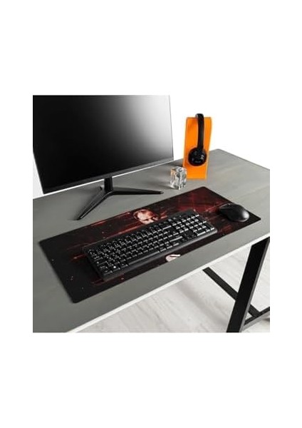 Atatürk Tasarımlı Ay Yıldız 70X30 Mousepad - Mouse Pad - Fare Altlığı