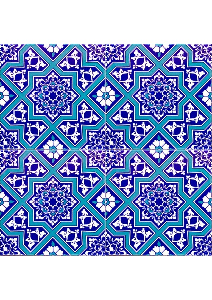 20x20 Cm Ac 12 Selçuk Yıldız Geçme Desenli Çini Karo fiyatları