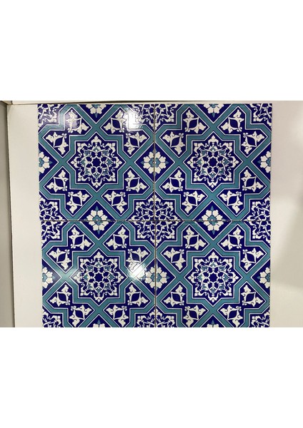 20x20 Cm Ac 12 Selçuk Yıldız Geçme Desenli Çini Karo fırsatları