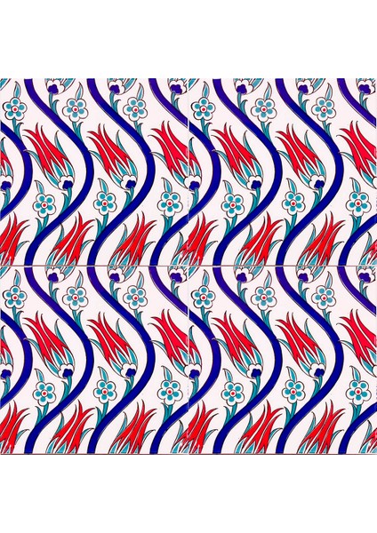 20x20 Cm Ac 20 Sarmaşık Lale Desenli Çini Seramik Karo fiyatları