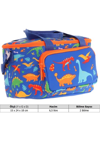 Kids Thermo Isı Yalıtımlı Erkek Çocuk Dinazor Lacivert Yeşil Beslenme Çantası L7278 (Iki Bölmeli) fırsatları