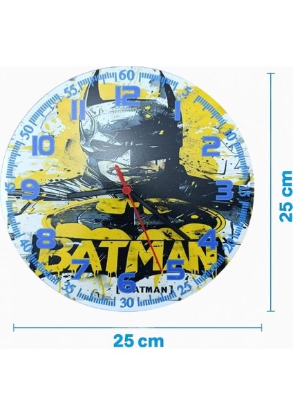 Dekoratif Batman Temalı Çocuk Odası Duvar Saati fiyatları