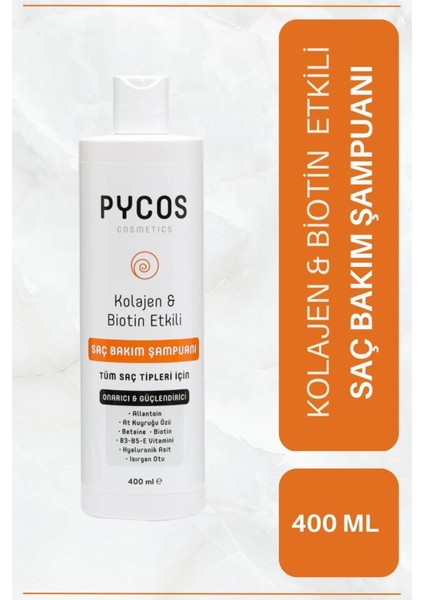 Pycos Saç Bakım Şampuanı 400ML -Sülfat-Tuz Içermez