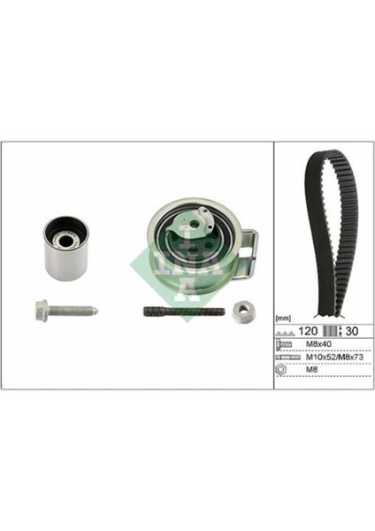 530017610 Triger Seti Golf Bora Polo 00-10 Passat 01-05 A3 A4 Leon Fabia 1.9 Tdı 1.4 Tdı 120X300