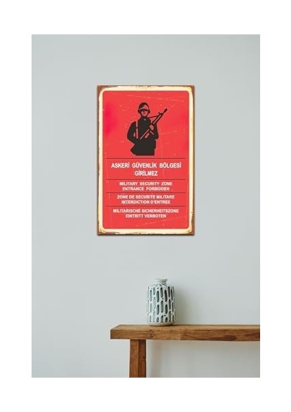 Ahşap Mdf Duvar Posteridayanılmaz Bir Kötülük Gelirse Eğer Başına Hz.ali Vintage Mdf Tablo DRTR0004 fiyatları