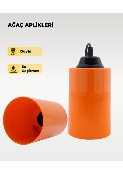 Neon Turuncu Ağaç Feneri