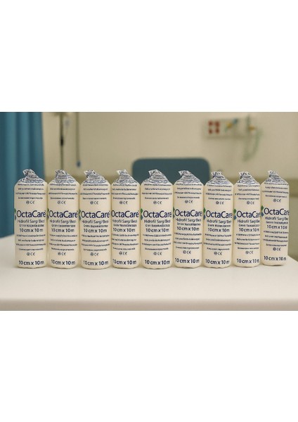 Hidrofil Sargı Bezi 10 cm x 10 M 10 Rulo (Adet) Deprem/sağlık Çantası /eczadolabı/ilk Yardım.