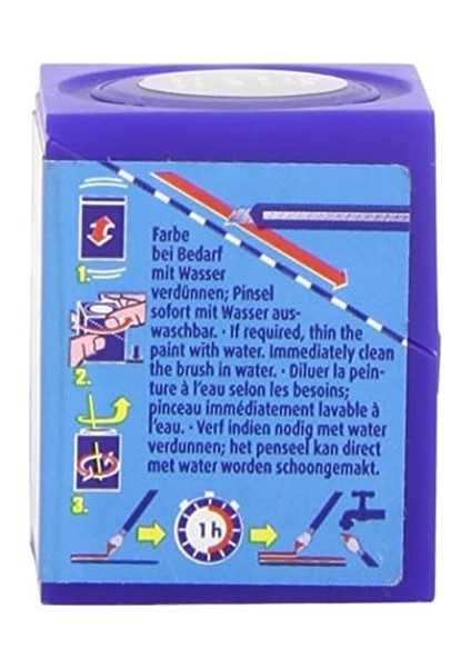 - Su Bazlı Maket Boyası Çelik Metalik 18 ml (36191)