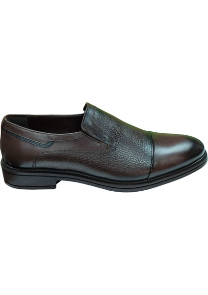 098-POLI Erkek Kahve (40-44) Deri Klasik Ayakkabı