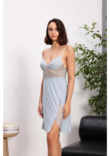 Mist Renk Penye 6'lı Çeyiz Seti | Gecelik Sabahlık Pijama Takımı fiyatları