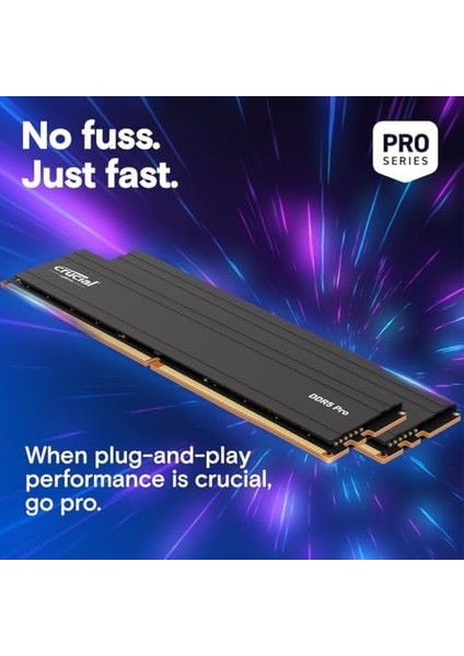 Pro Ddr5 Ram 32GB Kit (2X16GB) 6000MHZ, Intel Xmp 3.0, Pc Bilgisayar Belleği 32GB Ddr5 - CP2K16G60C48U5