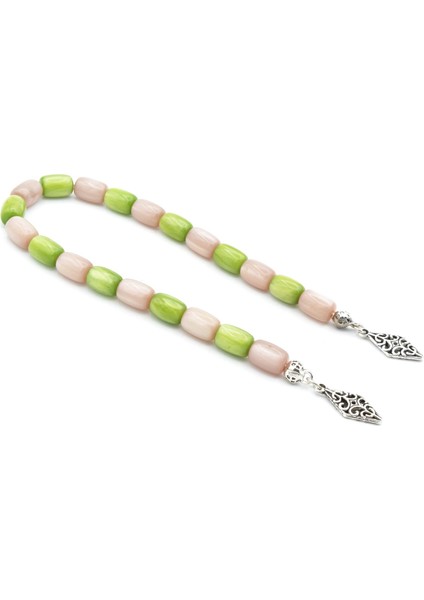 Usta Işi Kapsül Kesim Yeşil Bej Sıkma Kehribar Zaza Tesbih modelleri