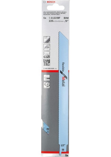 - Flexible Serisi Metal Için Panter Testere Bıçağı S 1122 Bf - 5'li