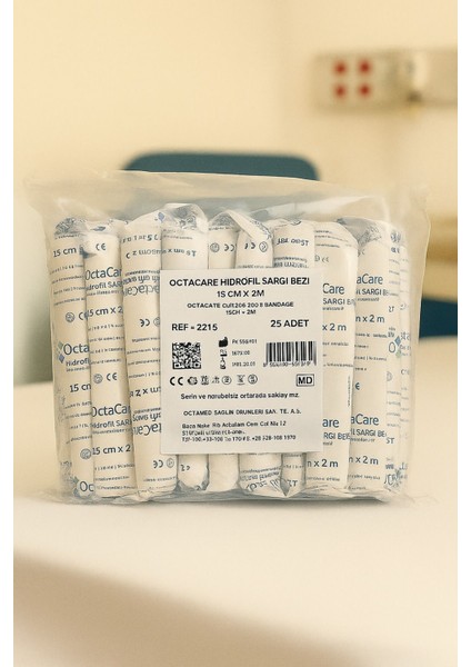 Hidrofil Sargı Bezi 15 cm x 2 M 25 Rulo (Adet) Deprem/sağlık Çantası /eczadolabı/ilk Yardım. fiyatları