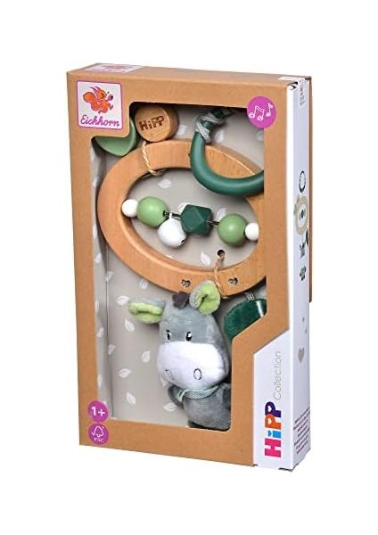 100005880, Eichhorn Baby Hipp Oyuncağı, Sallamalı Oyuncak, Halkalı ve Çıngıraklı, Peluş Eşek Figürlü modelleri