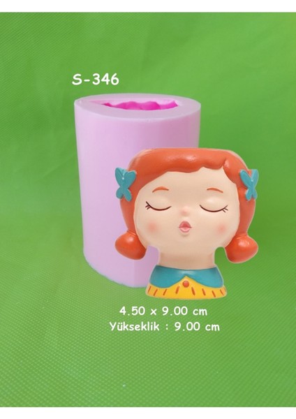 Tombul Kız Saksı Silikon Kalıp