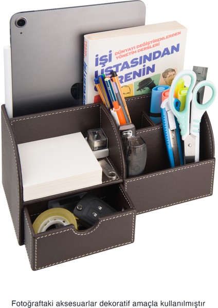 Masaüstü Organizer,kalemlik,kumandalık,küp Bloknotluk,tabletlik,kitaplık,6 Gözlü,çekmeceli,kahve modelleri