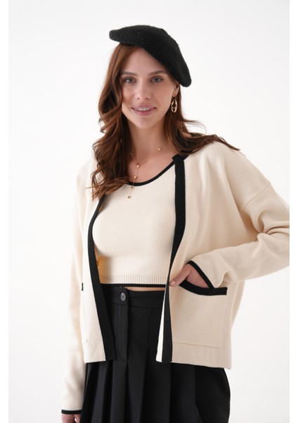 Kadın Triko Bluz & Hırka Ikili Takım