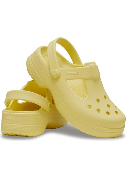 210615 Classic Mary Jane Clog K Sarı Çocuk Terlik fırsatları