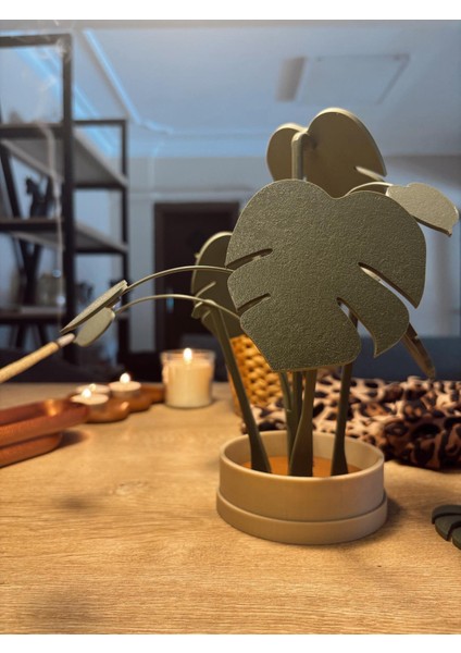 Monstera Bardak Altlığı / Deve Tabanı Bardak Altlığı / Dekoratif fiyatları