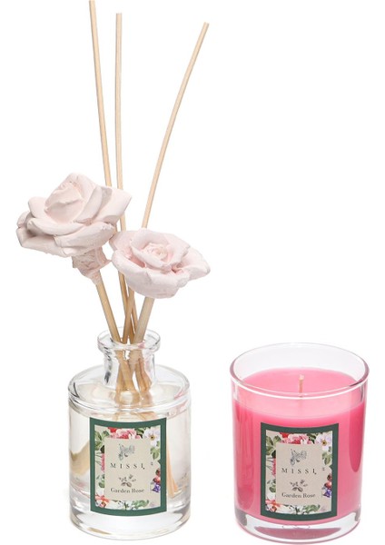 Garden Rose Oda Kokusu ve Vegan Mum Hediye Seti fiyatları