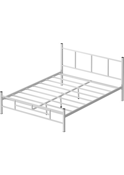 Metal Karyola, Defne Metal Karyola 140X190 cm Beyaz Renk
