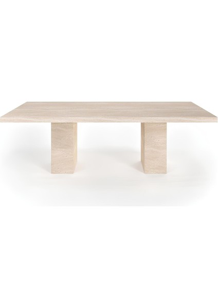 Luis Traverten Yemek Masası - Standart (90CMX190CMX75CM)