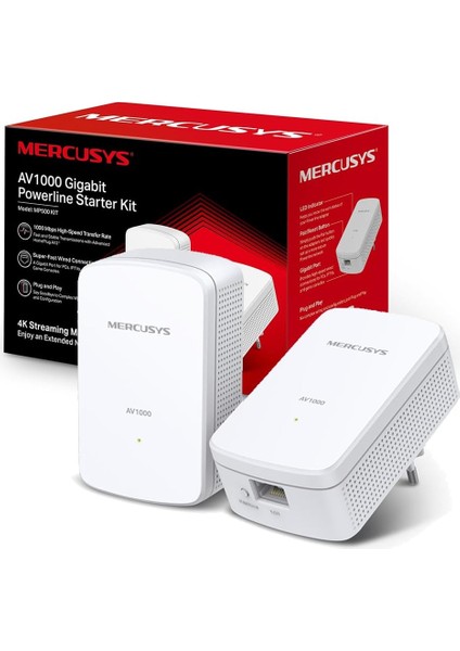 Storemax MP500 Kıt, AV1000, Tak ve Kullan (Kurulum Gerektirmez), Gigabit Ethernet Portlu Powerline Wifi Kiti