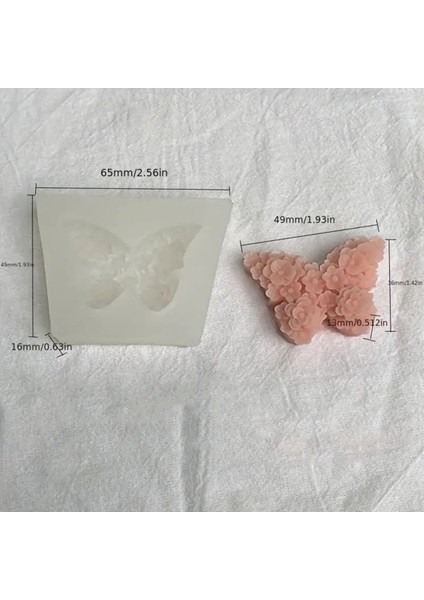 Çiçekli Kelebek Silikon Kalıp Beyaz Renk Eviniz İçin Şık Aksesuar fiyatları