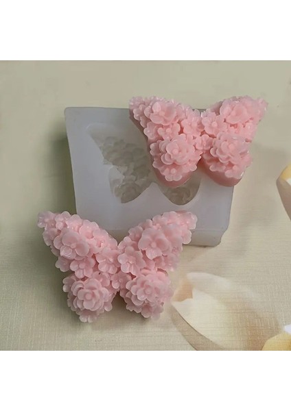 Çiçekli Kelebek Silikon Kalıp Beyaz Renk Eviniz İçin Şık Aksesuar fırsatları