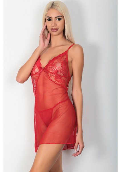 2'li Dantel Detaylı Gecelik TAKIM-19501 modelleri