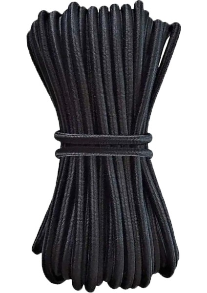 Siyah 5 Metre 2 mm Yuvarlak Lastik
