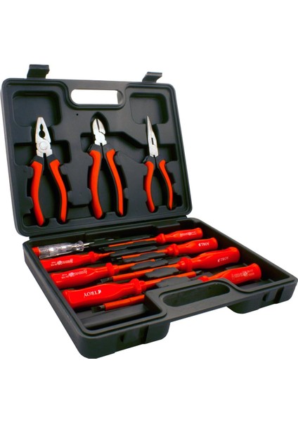 T 22303 Set Pense ve Izole Tornavida, 11 Parça