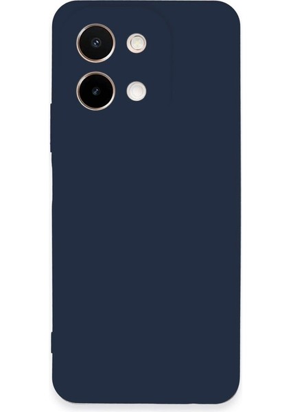 Vivo Y28 Kılıf Silikon First Silikon Lacivert