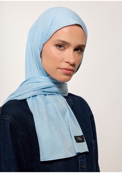 Rabia Z - Bebe Mavi Jarsey Şal