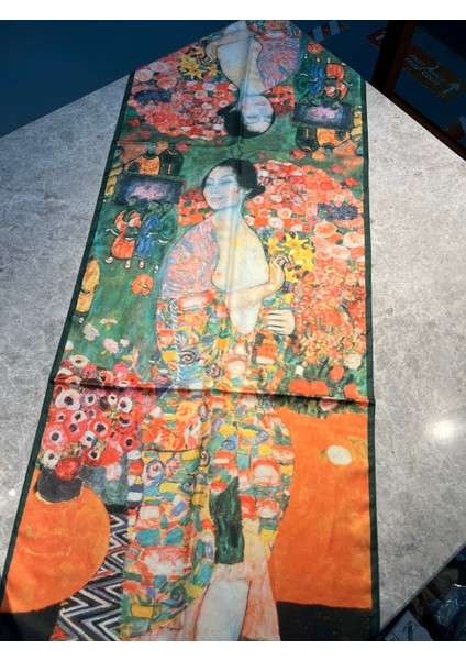 Fular Gustav Klimt Lady With A Fan 175X45 fiyatları