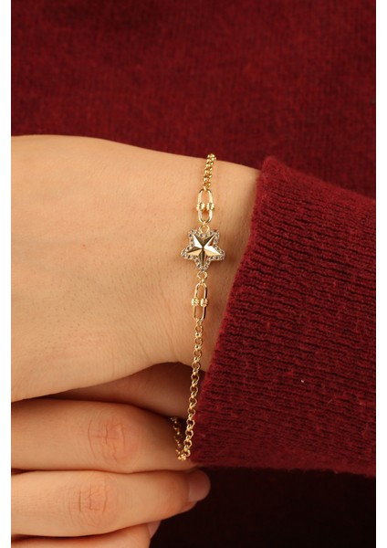 Yıldız Doç Zincir Altın Bileklik CGKBLK0331 modelleri