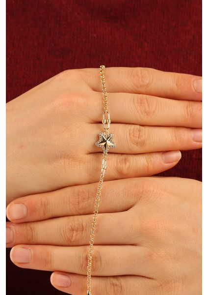 Yıldız Doç Zincir Altın Bileklik CGKBLK0331 fırsatları