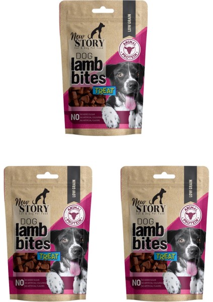 Dog Lamb Bites 3X80GR. Kuzu Etli, Köpek Ödül Maması