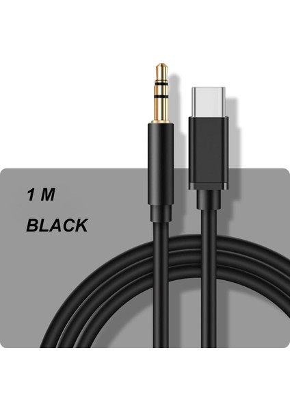 Type-C Aux Kablo 1 mt Araç Müzik Ses Dönüştürücü Type C fiyatları