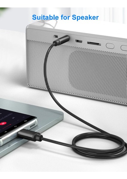 Type-C Aux Kablo 1 mt Araç Müzik Ses Dönüştürücü Type C fırsatları