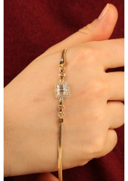 Baget Balıksırtı Zincir Altın Bileklik CGKBLK0332 fiyatları