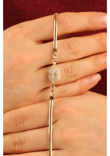 Baget Balıksırtı Zincir Altın Bileklik CGKBLK0332 modelleri