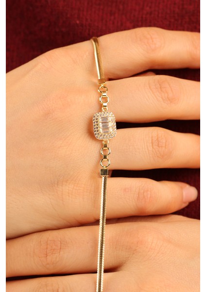 Baget Balıksırtı Zincir Altın Bileklik CGKBLK0332 fırsatları