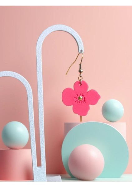 3D Baskı Sakura Çiçeği Sallantılı Kolye – Zarif ve Anlamlı Takı Tasarımı fırsatları