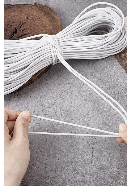 Beyaz 5 Metre 2 mm Yuvarlak Lastik fırsatları