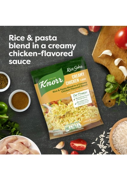 Knorr Rice Sides Creamy Chıcken Flavor 7 Dakikada Hazırlanabilen Yemek 161 G fırsatları
