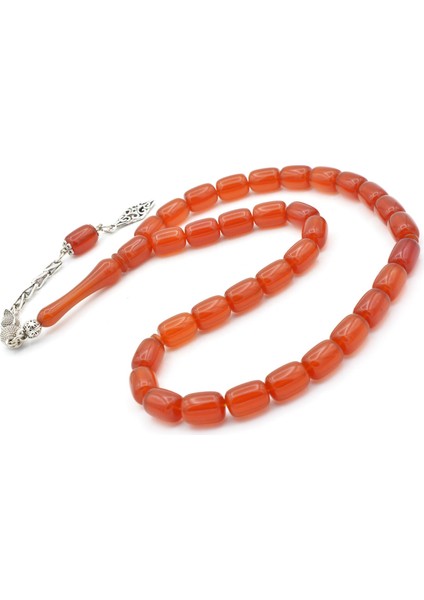 Gümüş Kaplama Kamçılı Kapsül Kesim Yemen Zar Kehribar Tesbih fırsatları