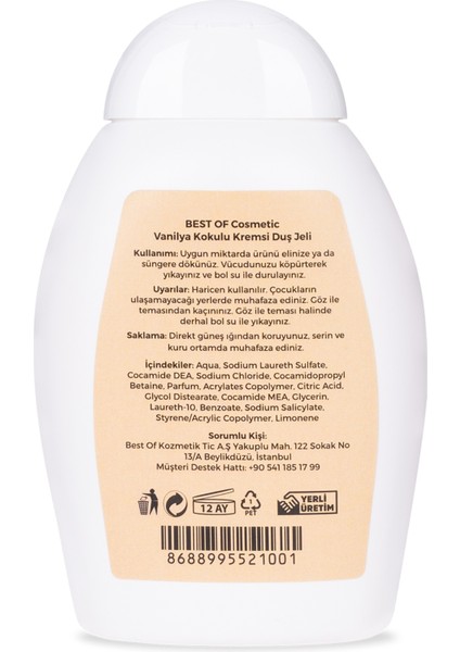 Nemlendirici Vanilya Duş Jeli 400 ml fırsatları